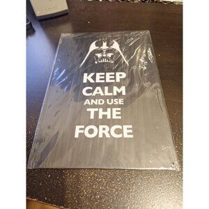 Keep Calm and Use the Force Metal Tin Sign 8" x 12" Funny Sci-Fi Wall Decor